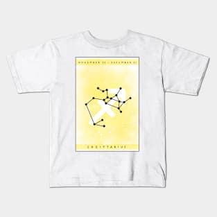 Sagittarius star sign design Kids T-Shirt